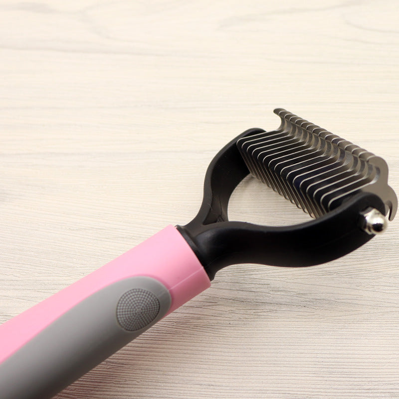 Pet Long-haired Dogknot Comb Double-sided Blade Dog Pawtivo
