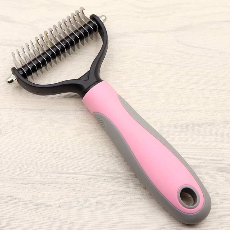 Pet Long-haired Dogknot Comb Double-sided Blade Dog Pawtivo