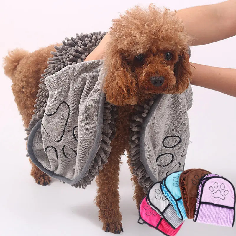 Super Absorbent Pet Towel – Quick Dry Dog & Cat Bathrobe Pawtivo