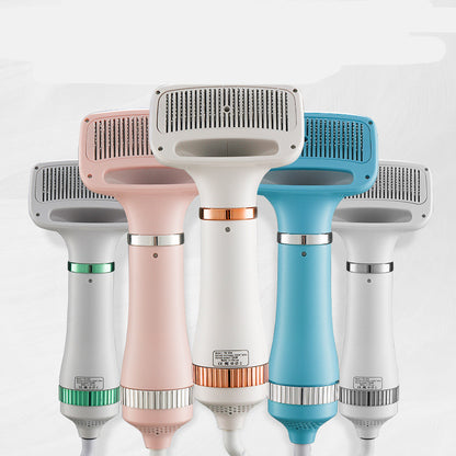 Pet hair dryer brush for dogs and cats