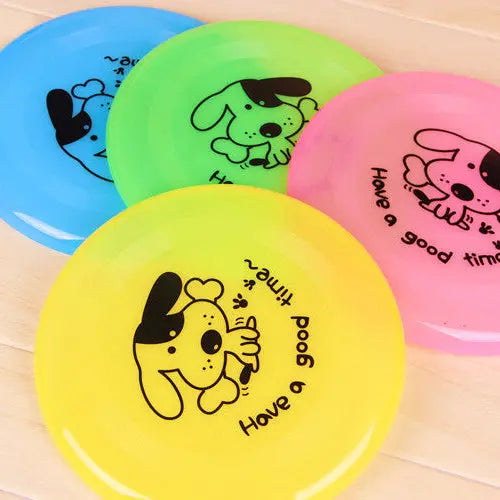 puppy catching flying disc during training